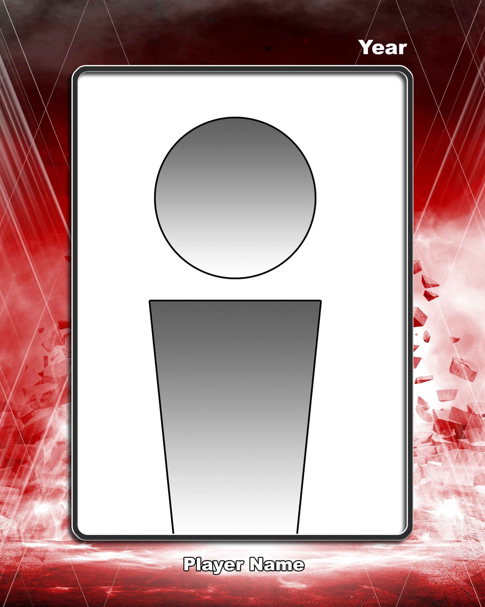 Punisher in Color Traditional Team & Individual Template Package-Photoshop Template - PSMGraphix