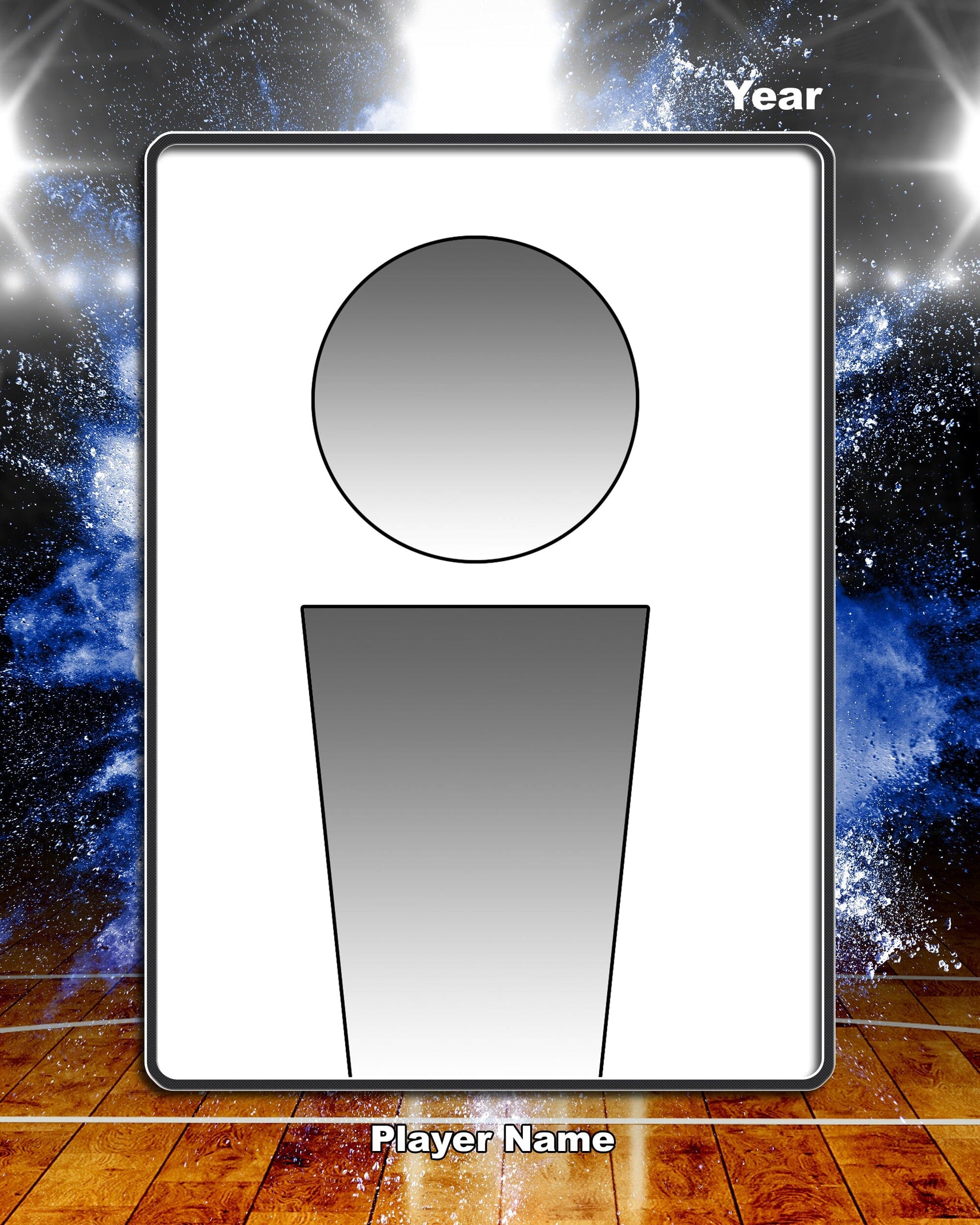 Illumination Basketball Traditional Team & Individual Graphics-Photoshop Template - PSMGraphix