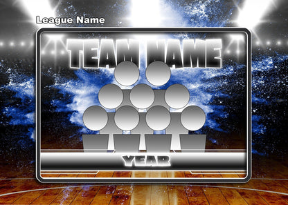 Illumination Basketball GreenScreen Team & Individual Graphics-Photoshop Template - PSMGraphix