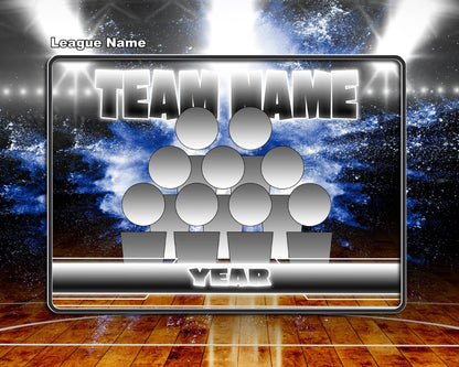 Illumination Basketball GreenScreen Team & Individual Graphics-Photoshop Template - PSMGraphix