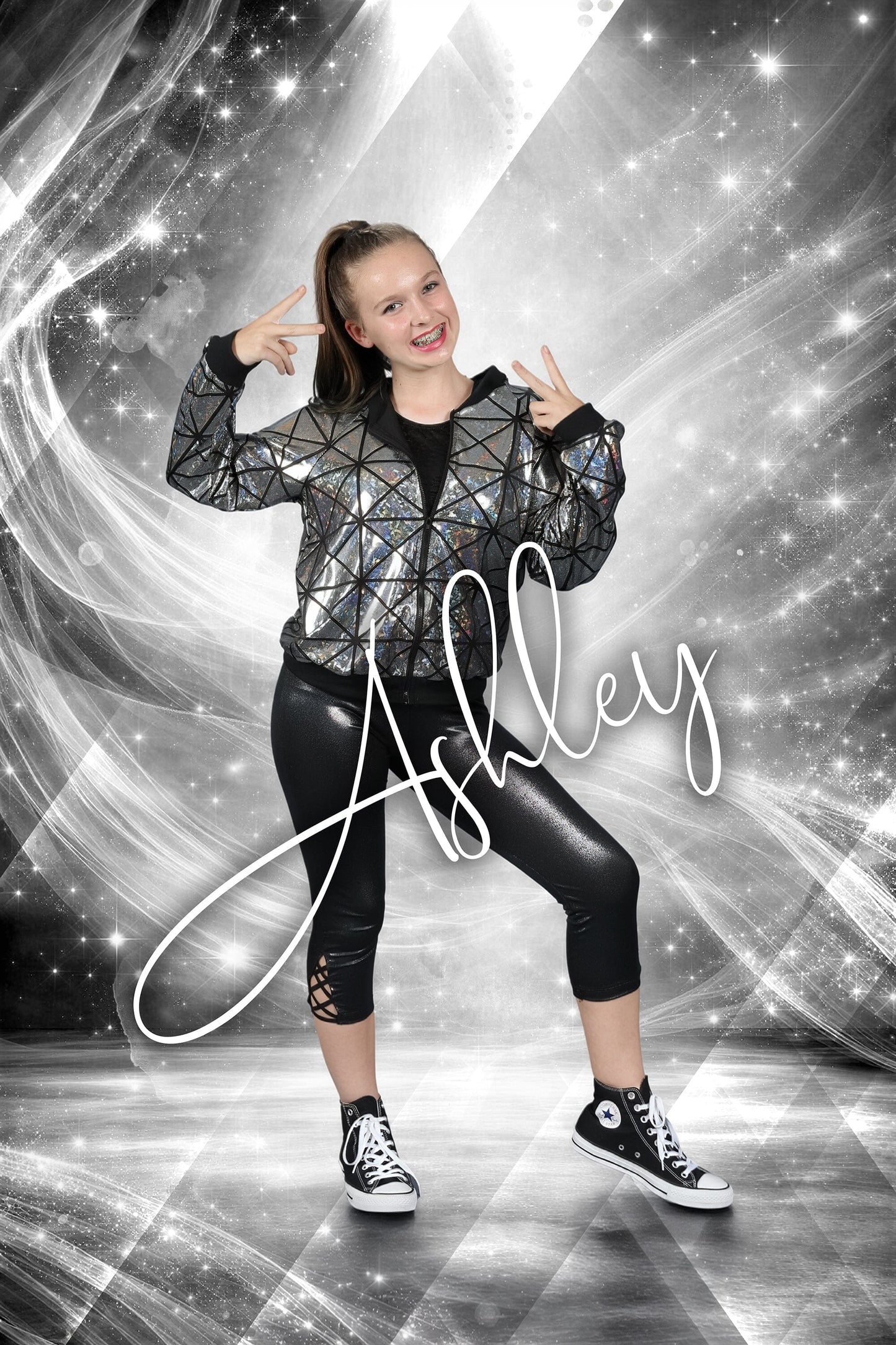 DANCE - Black & White 2:3 Ratio Player Poster/Banner-Photoshop Template - PSMGraphix