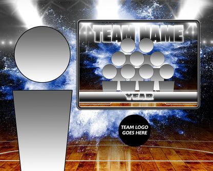 Illumination Basketball GreenScreen Team & Individual Graphics-Photoshop Template - PSMGraphix