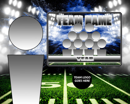 Illumination Football GreenScreen Team & Individual Graphics-Photoshop Template - PSMGraphix
