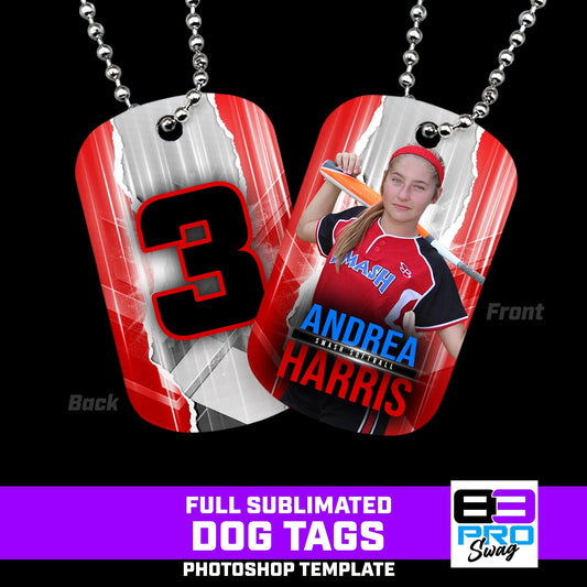 RIPPED - Dog Tags Photoshop Template-Photoshop Template - PSMGraphix