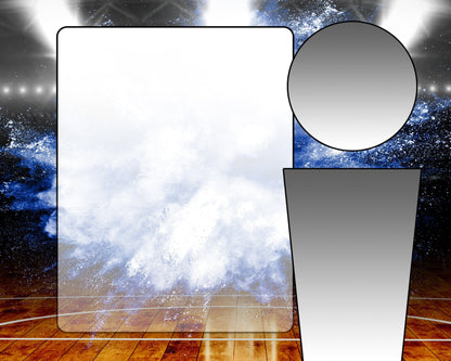 Illumination Basketball GreenScreen Team & Individual Graphics-Photoshop Template - PSMGraphix