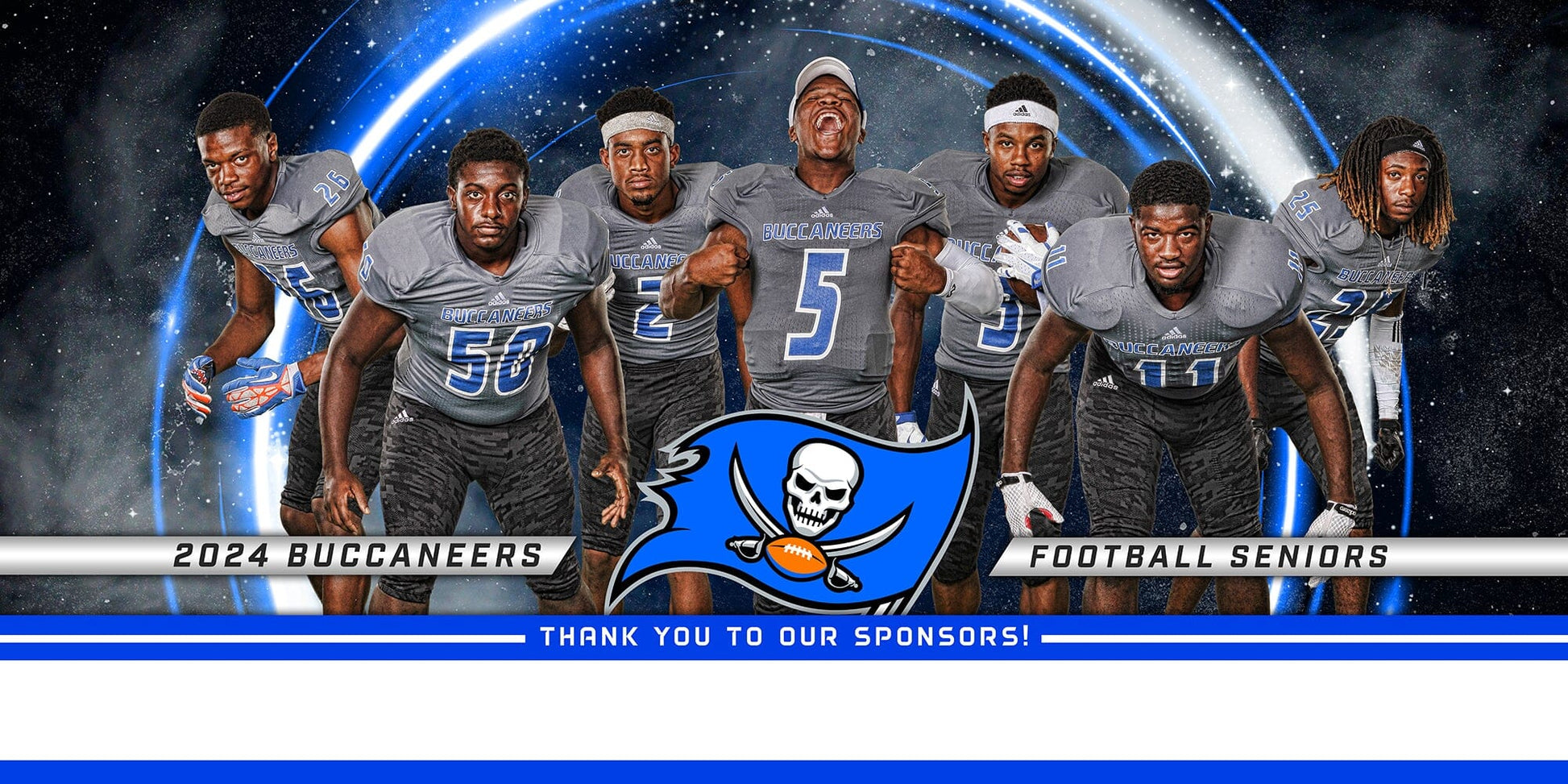 1:2 Ratio TEAM FIELD BANNER Photoshop Template - FLARE-Photoshop Template - PSMGraphix
