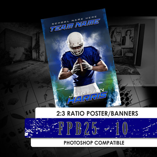 FPB25 - 10 - 2:3 Ratio Player Poster/Banner-Photoshop Template - PSMGraphix