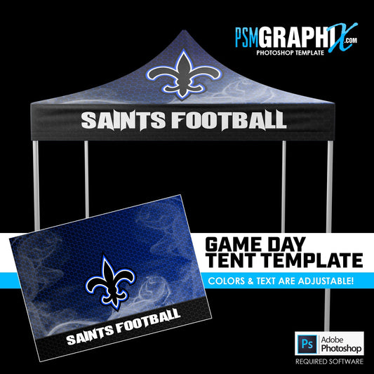Smokescreen V.1 - Game Day Photoshop Tent Template-Photoshop Template - PSMGraphix