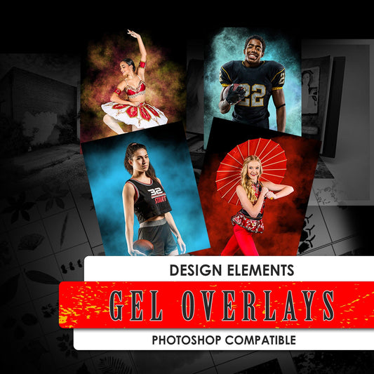Gel Overlay Design Elements Package-Photoshop Template - PSMGraphix
