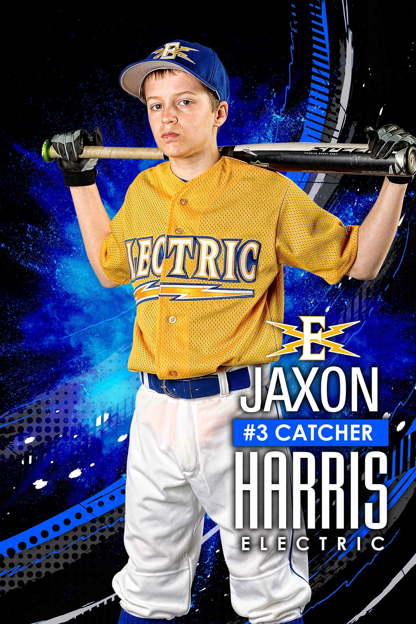 Halftone Swipe 2:3 Ratio Player Poster/Banner