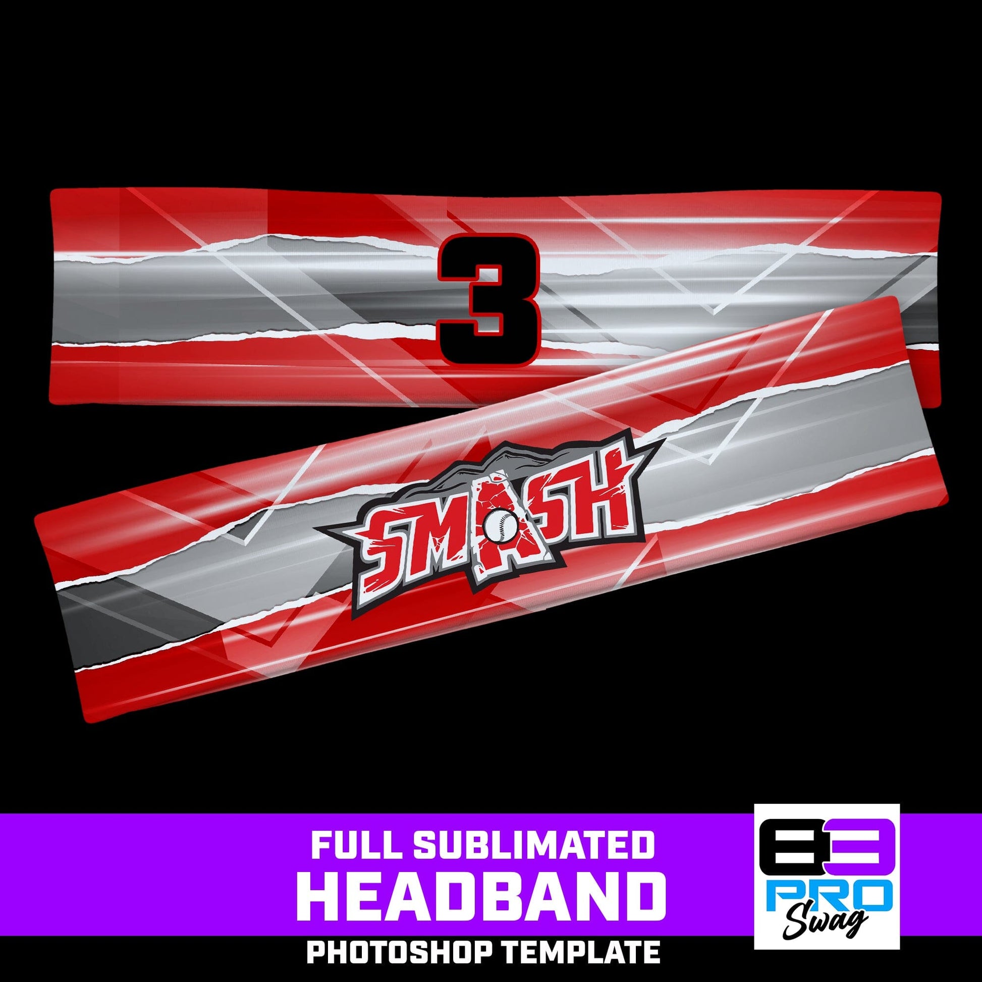 RIPPED - Headbands Photoshop Template-Photoshop Template - PSMGraphix