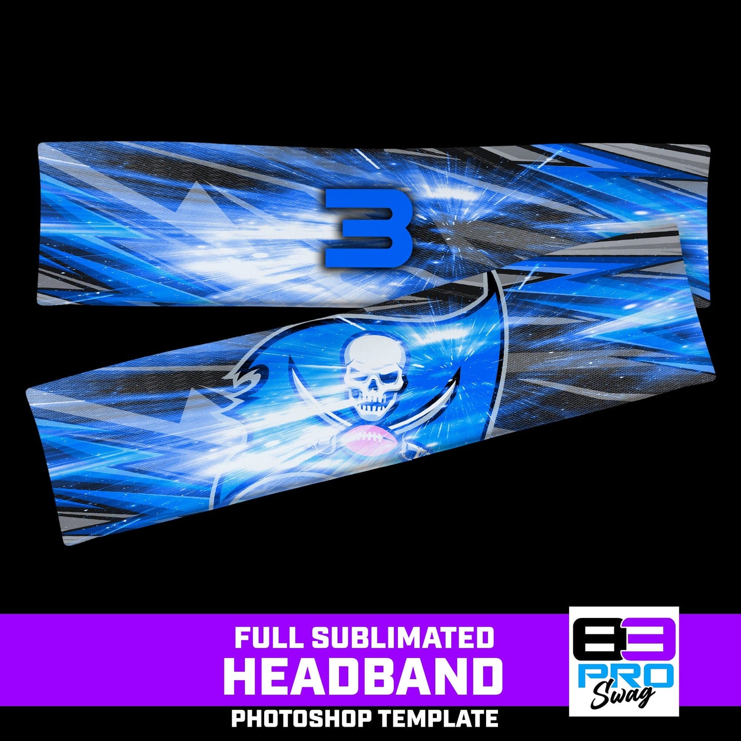 Headbands Photoshop Template - FLASH - Multi-Sport