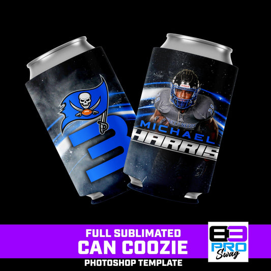 Can Coozie Photoshop Template - FLARE-Photoshop Template - PSMGraphix