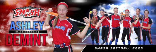 Lights Out - Baseball/Softball Specific - 1:3 Ratio MEMORY MATE PANORAMIC Photoshop Template-Photoshop Template - PSMGraphix