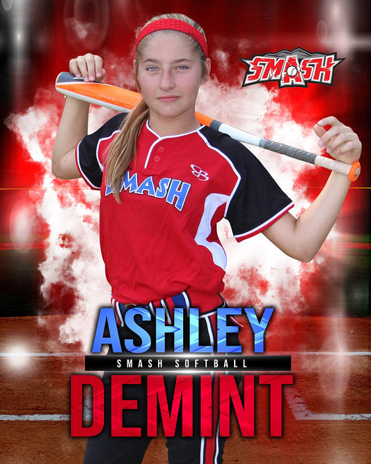Lights Out - Baseball/Softball Specific - 4:5 Ratio INDIVIDUAL POSTER/BANNER Photoshop Template-Photoshop Template - PSMGraphix