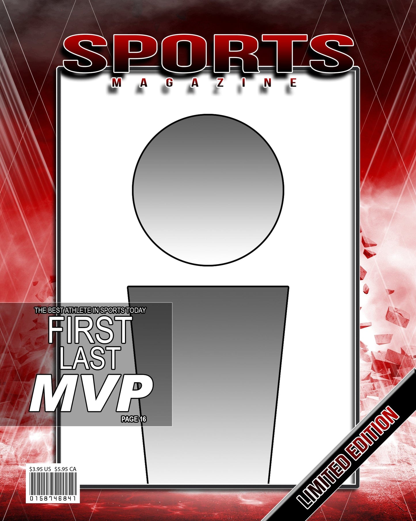 Punisher in Color Traditional Team & Individual Template Package-Photoshop Template - PSMGraphix