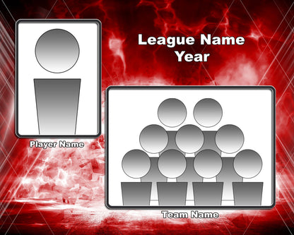 Punisher in Color Traditional Team & Individual Template Package-Photoshop Template - PSMGraphix