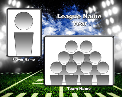 Illumination Football Traditional Team & Individual Graphics-Photoshop Template - PSMGraphix
