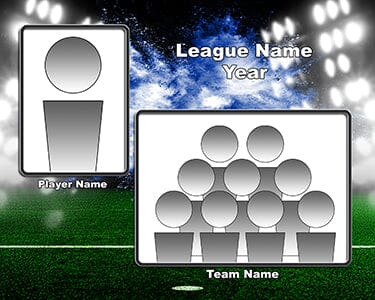 Illumination Soccer Traditional Team & Individual Graphics-Photoshop Template - PSMGraphix