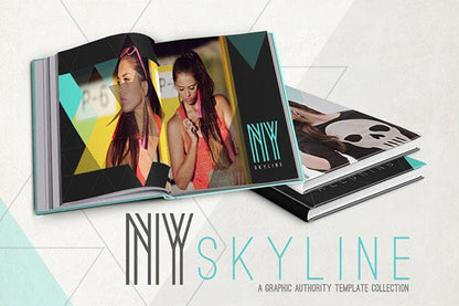 NY Skyline - Bundle-Photoshop Template - Graphic Authority