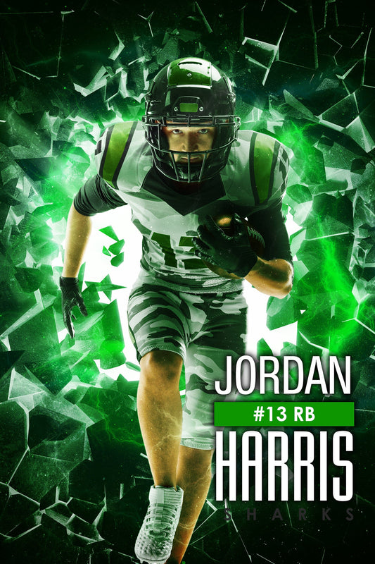 Night Vision 2:3 Ratio Player Poster/Banner-Photoshop Template - PSMGraphix