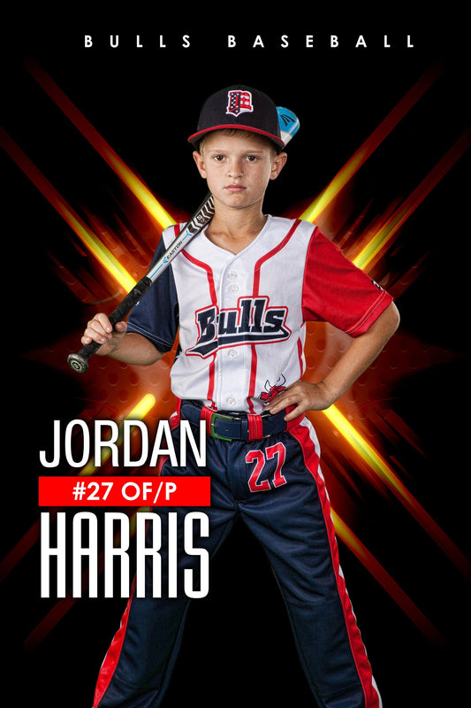 Nova 2:3 Ratio Player Poster/Banner-Photoshop Template - PSMGraphix