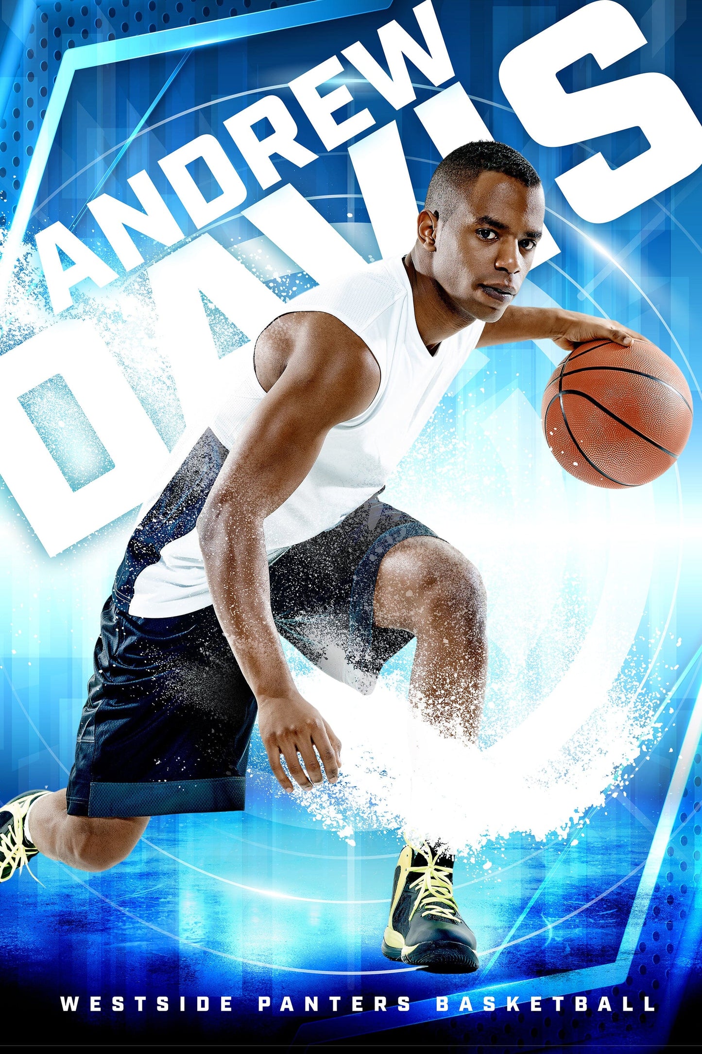 On Ice 2:3 Ratio Player Poster/Banner-Photoshop Template - PSMGraphix