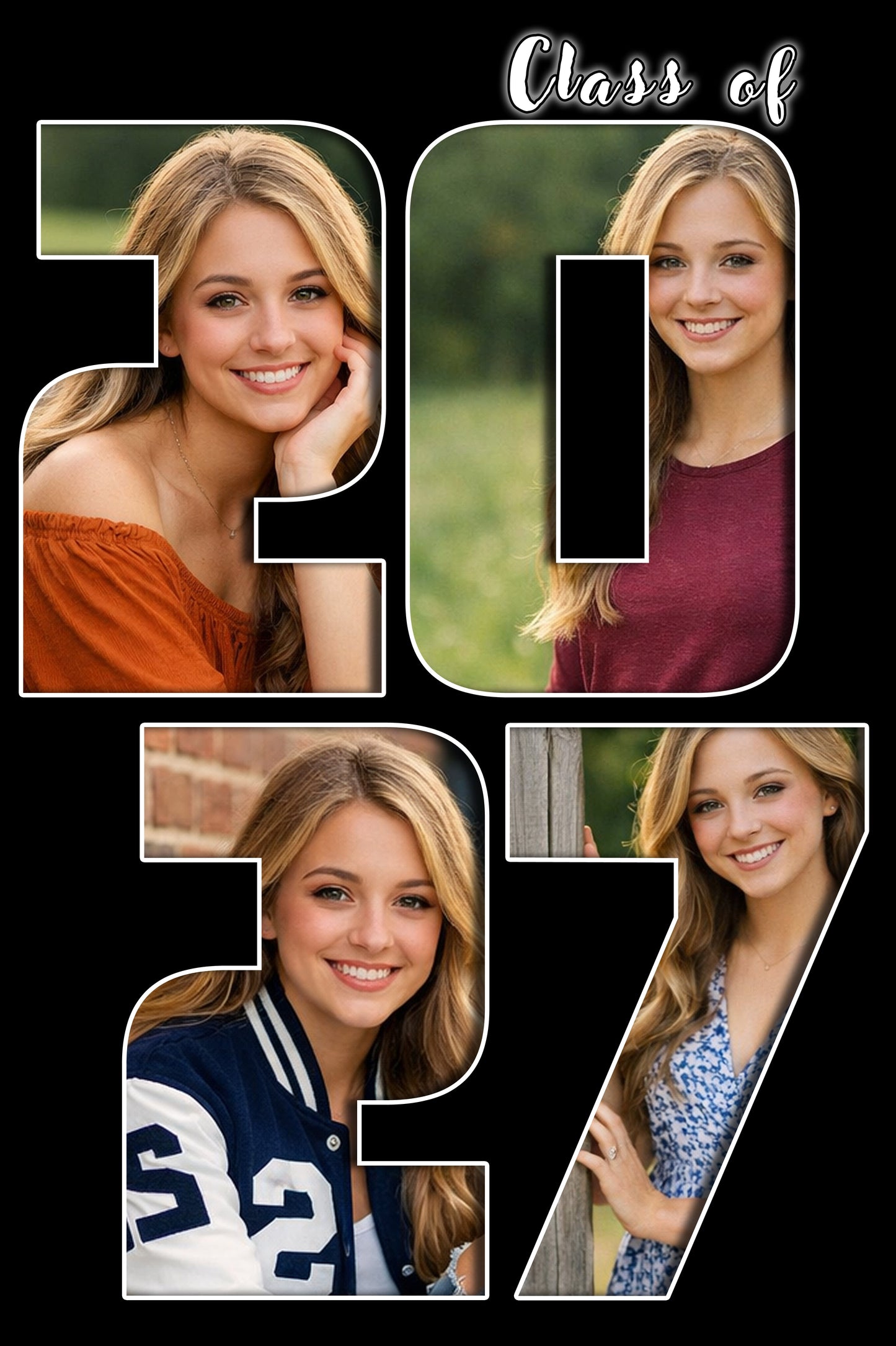 Class of 2027 Studio Mat Template - Black
