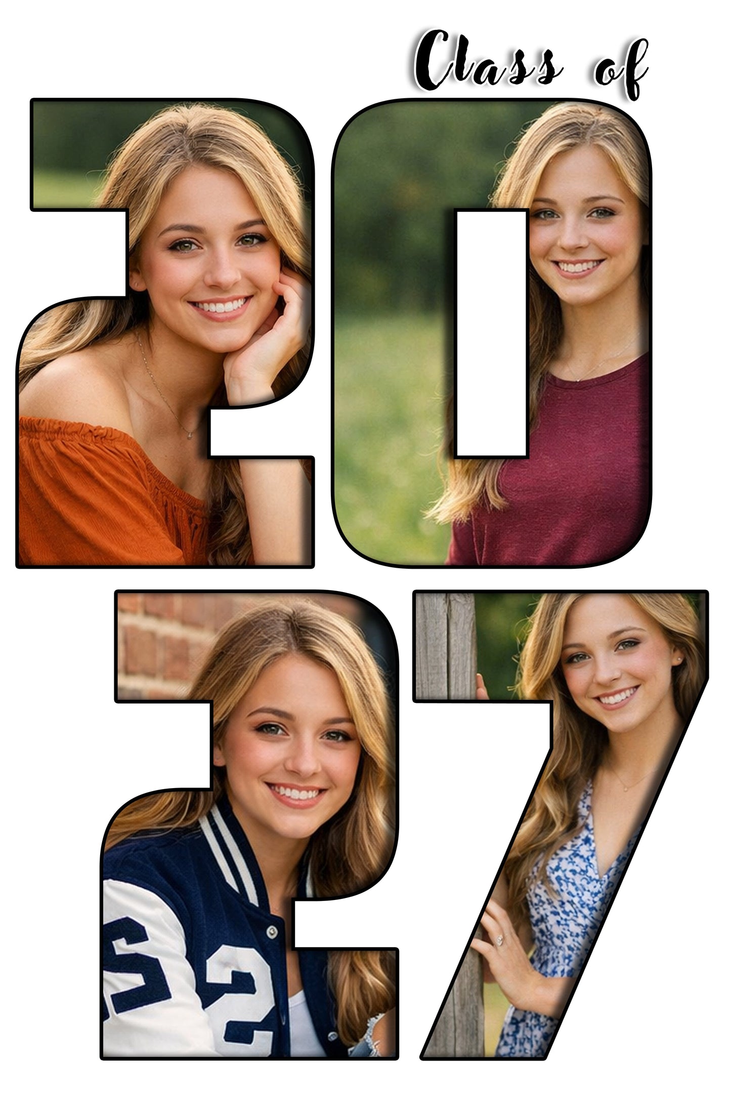 Class of 2027 Studio Mat Template - White