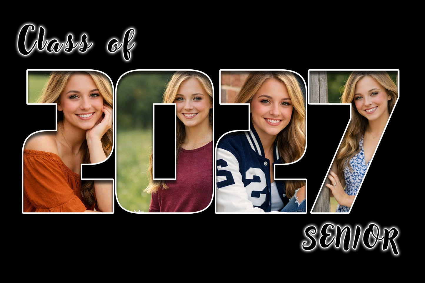 Class of 2027 Studio Mat Template - Black