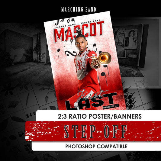 Step Off - 2:3 Ratio Player Poster/Banner-Photoshop Template - PSMGraphix