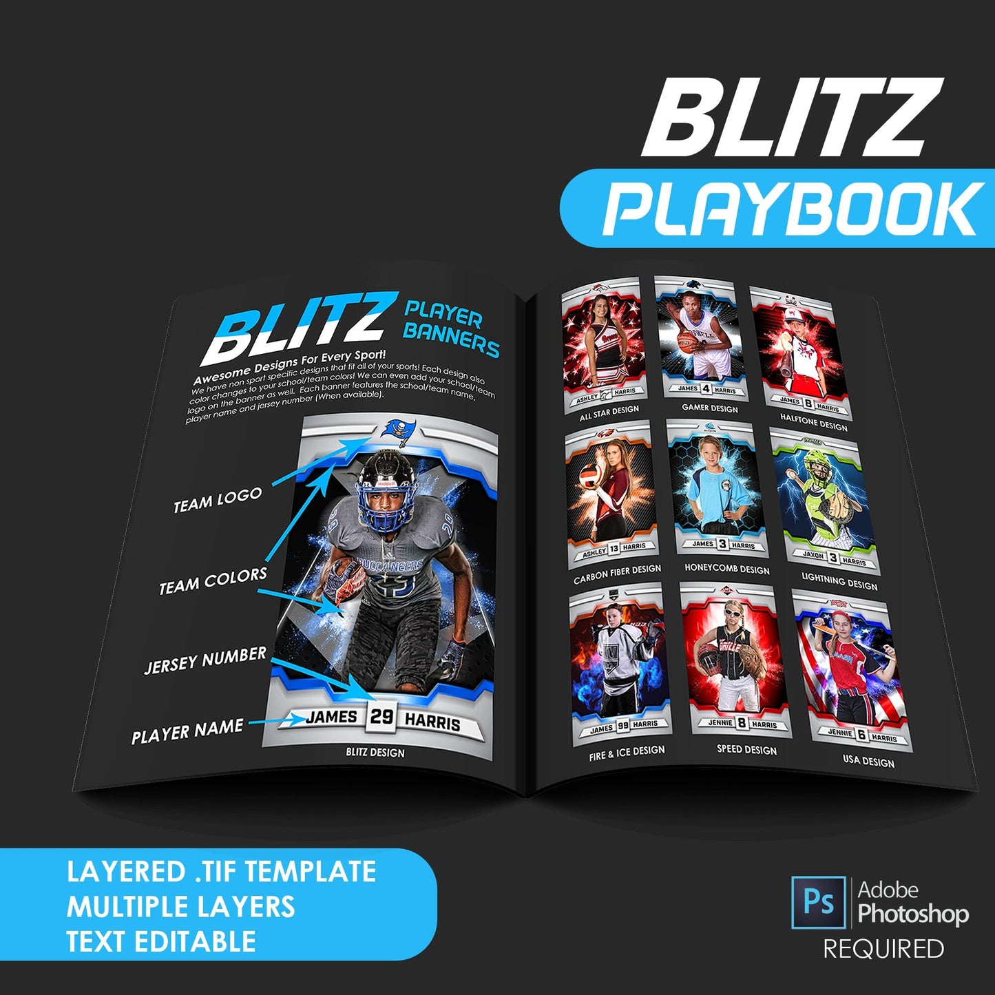 Blitz Series LIMITED EDITION BUNDLE (Marketing & Templates)-Photoshop Template - PSMGraphix