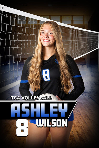 Rally Volleyball - 2:3 Ratio Player Poster/Banner