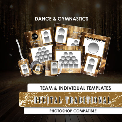 Recital Dance & Gymnastics Traditional-Photoshop Template - PSMGraphix