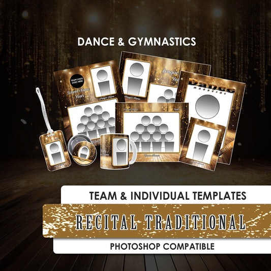 Recital Dance & Gymnastics Traditional-Photoshop Template - PSMGraphix