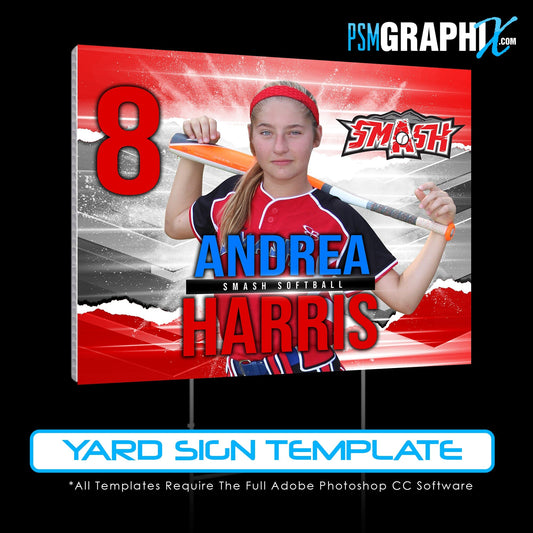 Game Day Yard Sign Template - RIPPED