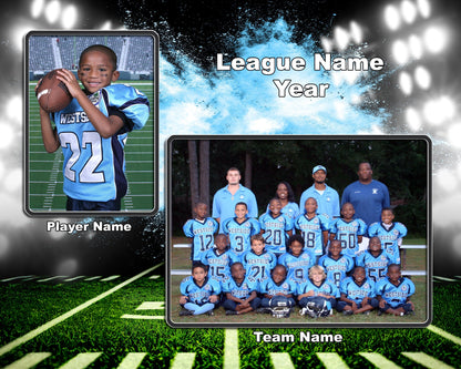 Illumination Football Traditional Team & Individual Graphics-Photoshop Template - PSMGraphix