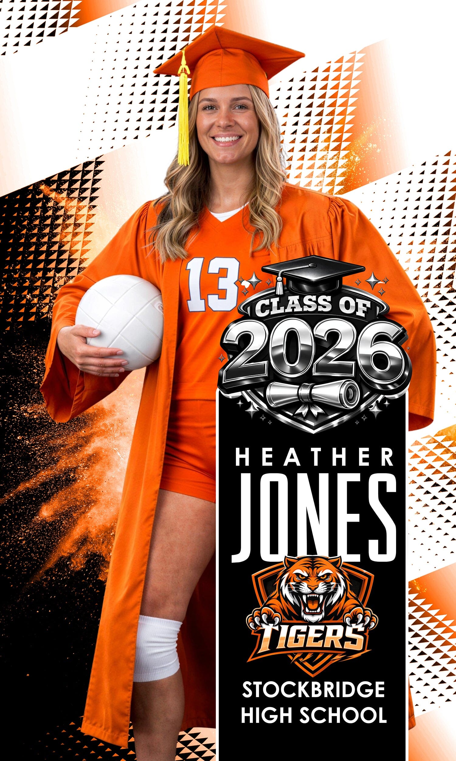 Shockwave - Class of Banner - 30x50 Banner-Photoshop Template - PSMGraphix