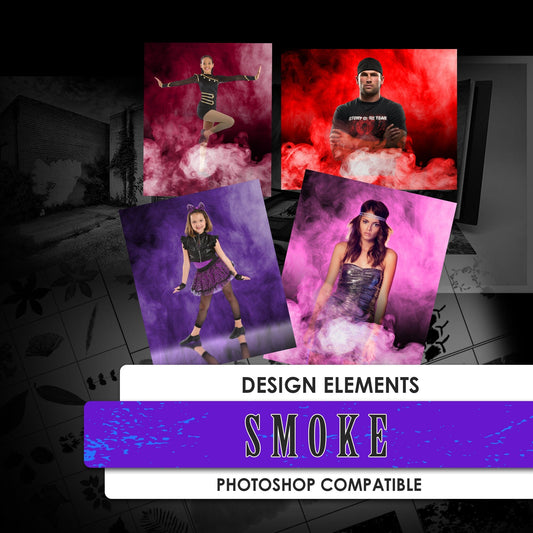 Smoke Overlay Design Elements Package-Photoshop Template - PSMGraphix