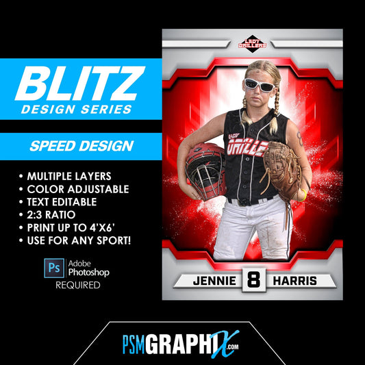 Speed - BLITZ Series - Poster/Banner Template-Photoshop Template - PSMGraphix
