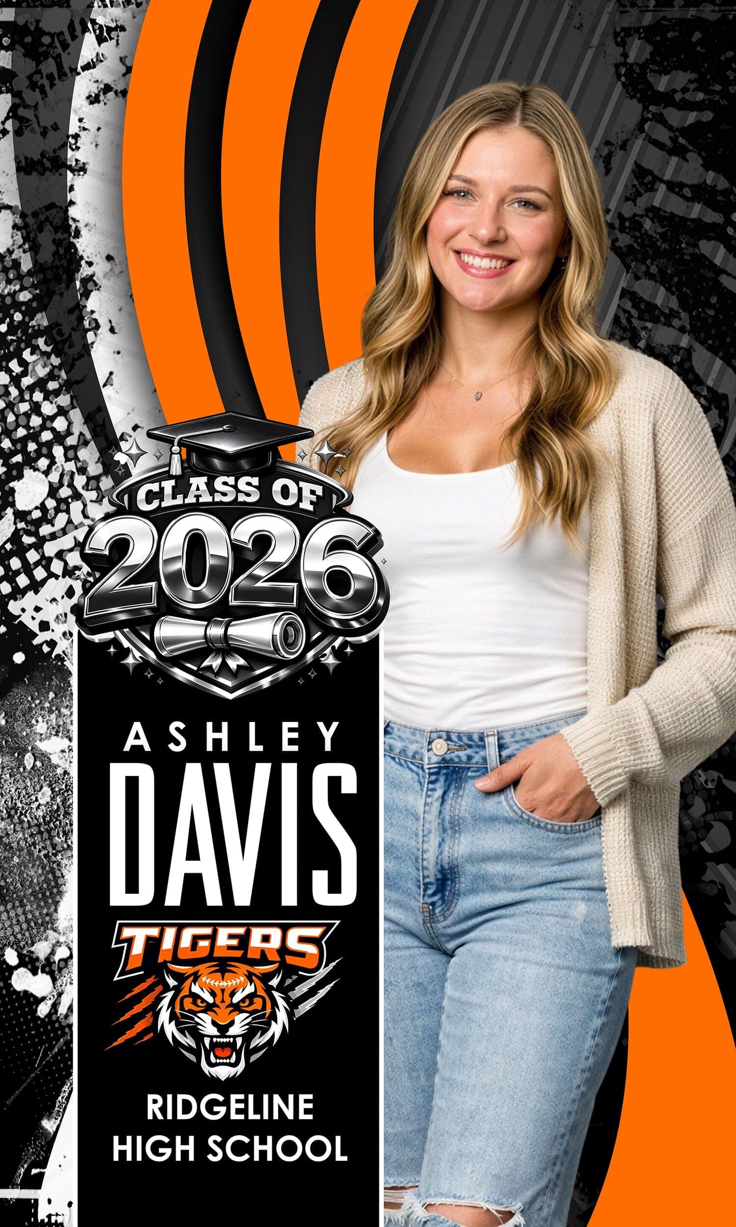 Striker - Class of Banner - 30x50 Banner-Photoshop Template - PSMGraphix