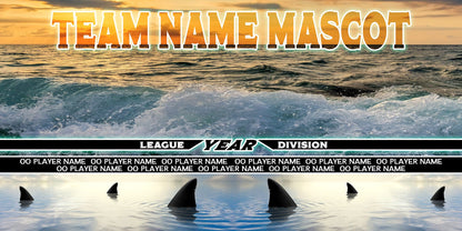 Summer Beach 1 - 1:2 Ratio TEAM FIELD BANNER Photoshop Template-Photoshop Template - PSMGraphix