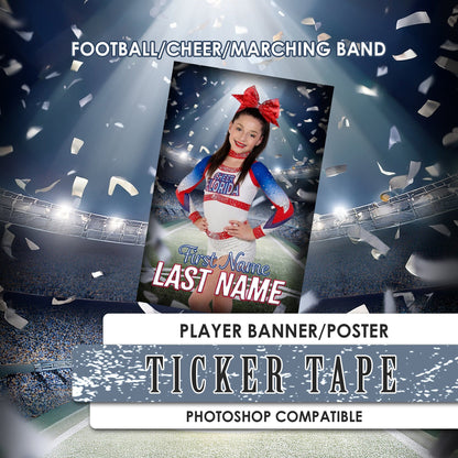 Ticker Tape - 2:3 Ratio Player Poster/Banner