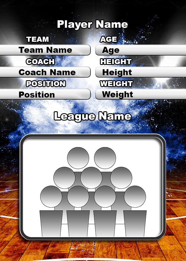 Illumination Basketball Traditional Team & Individual Graphics-Photoshop Template - PSMGraphix