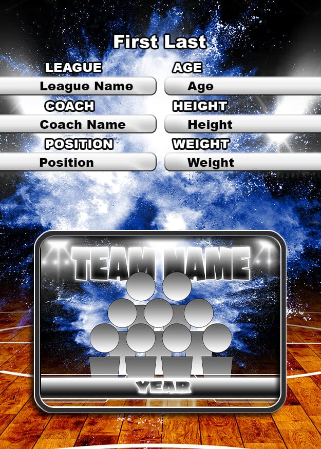 Illumination Basketball GreenScreen Team & Individual Graphics-Photoshop Template - PSMGraphix