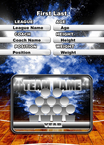 Illumination Basketball GreenScreen Team & Individual Graphics-Photoshop Template - PSMGraphix