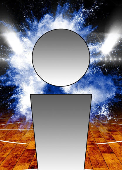 Illumination Basketball GreenScreen Team & Individual Graphics-Photoshop Template - PSMGraphix