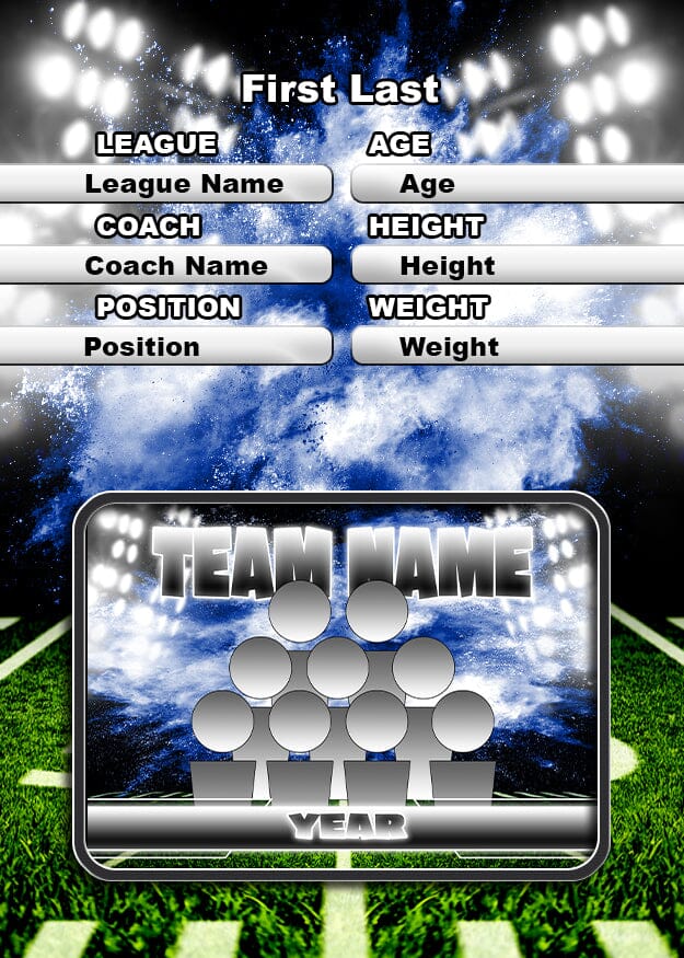 Illumination Football GreenScreen Team & Individual Graphics-Photoshop Template - PSMGraphix