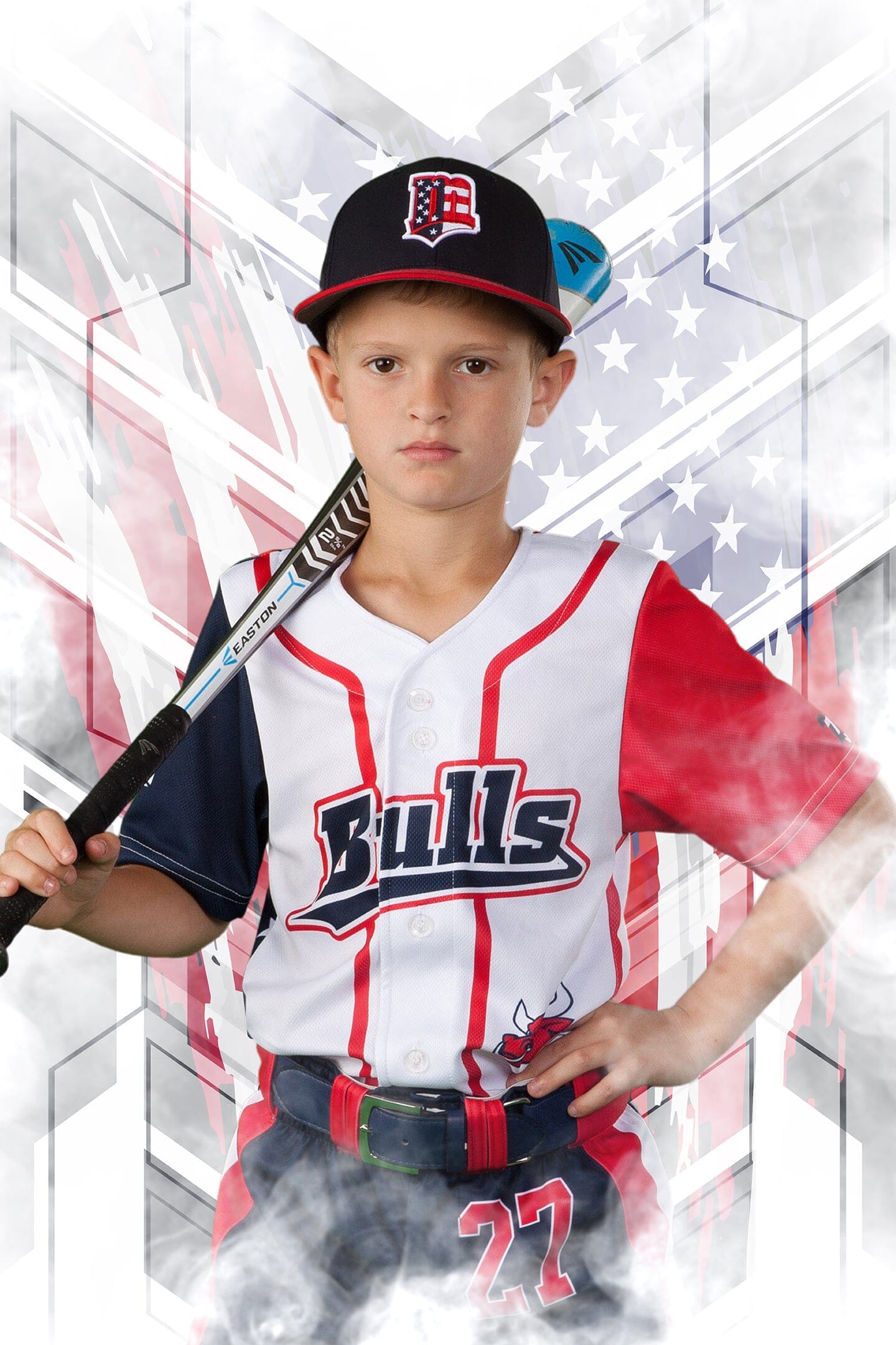 2:3 Ratio INDIVIDUAL BACKGROUND REPLACEMENT Photoshop Template - USA Slash - Multi-Sport-Photoshop Template - PSMGraphix