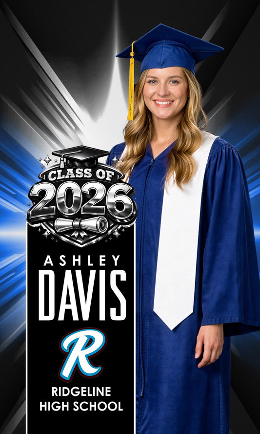 UltraViolet - Class of Banner - 30x50 Banner-Photoshop Template - PSMGraphix